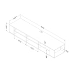 Consolle a muro larga City Life 66