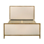 Letto con piattaforma Jennie in legno di rovere naturale moderno