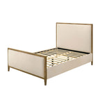 Letto con piattaforma Jennie in legno di rovere naturale moderno