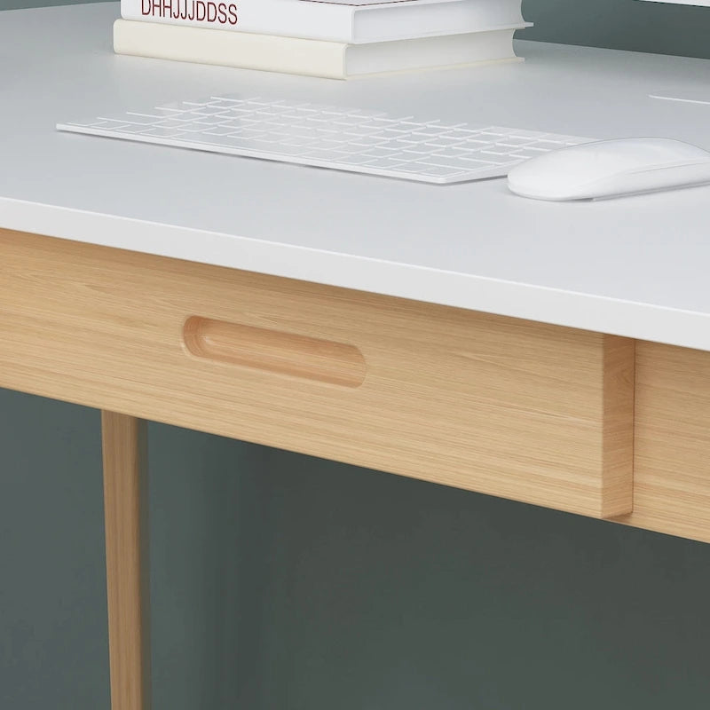 Scrivania in legno da 120 cm con 2 cassetti - 4 colori
