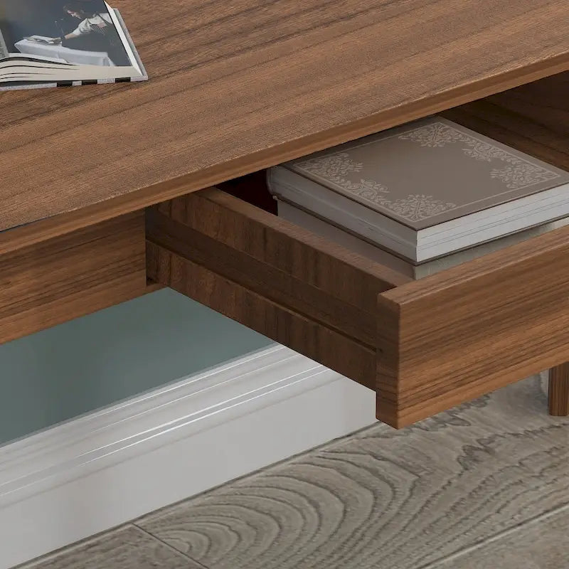 Scrivania in legno da 120 cm con 2 cassetti - 4 colori
