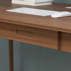 Scrivania in legno da 120 cm con 2 cassetti - 4 colori