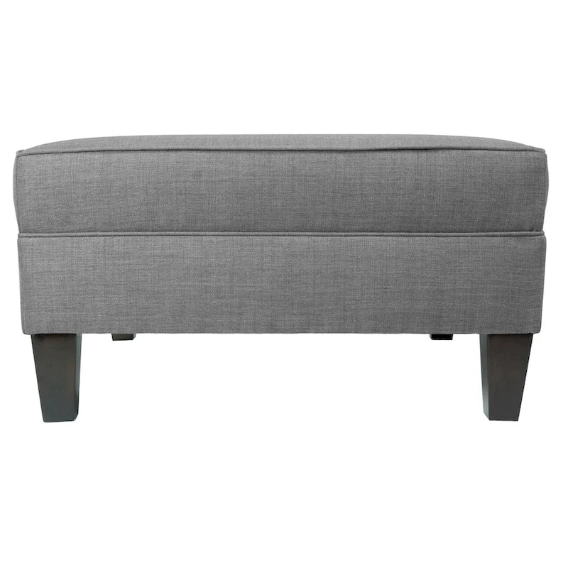 Pouf Madison Squared imbottito con bordino e di dimensioni Oversize