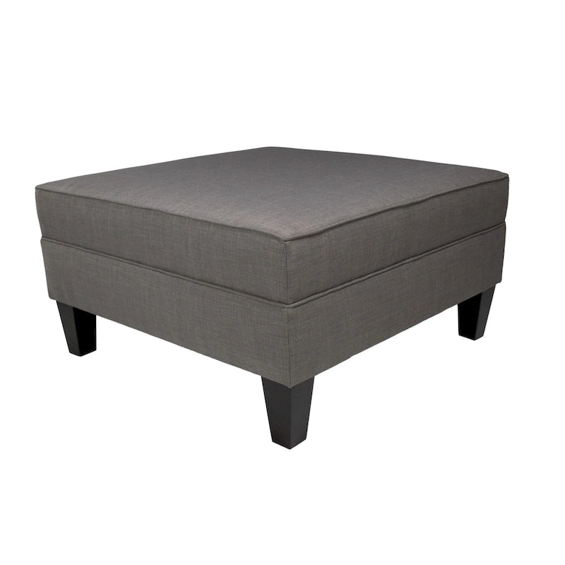 Pouf Madison Squared imbottito con bordino e di dimensioni Oversize