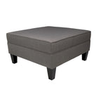 Pouf Madison Squared imbottito con bordino e di dimensioni Oversize