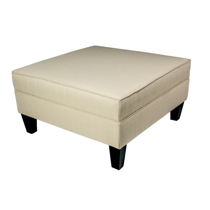 Pouf Madison Squared imbottito con bordino e di dimensioni Oversize