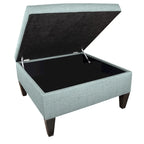 Pouf Madison Squared imbottito con bordino e di dimensioni Oversize