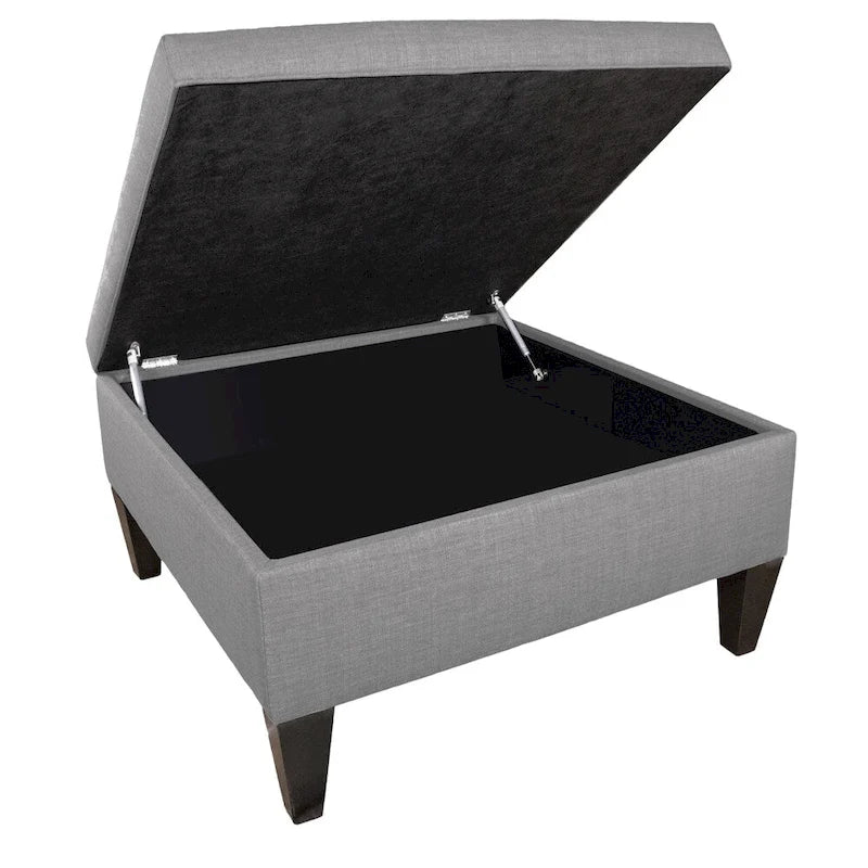 Pouf Madison Squared imbottito con bordino e di dimensioni Oversize