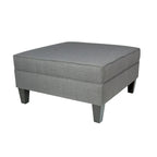 Pouf Madison Squared imbottito con bordino e di dimensioni Oversize