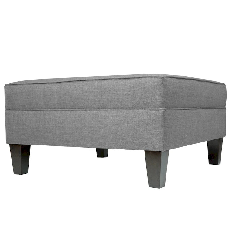 Pouf Madison Squared imbottito con bordino e di dimensioni Oversize