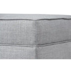 Pouf Madison Squared imbottito con bordino e di dimensioni Oversize