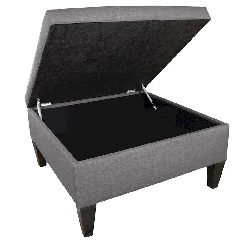 Pouf Madison Squared imbottito con bordino e di dimensioni Oversize