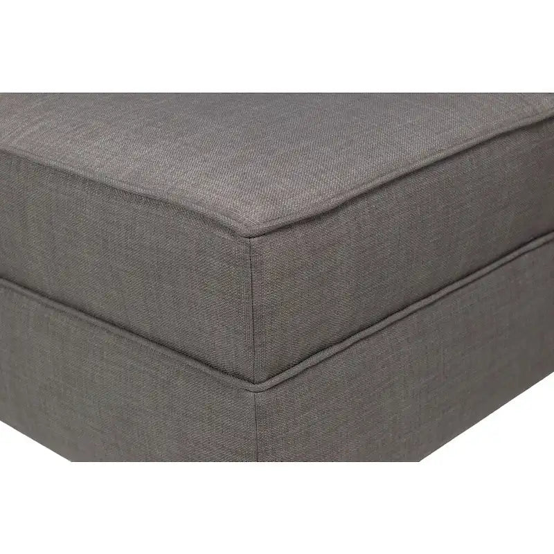 Pouf Madison Squared imbottito con bordino e di dimensioni Oversize