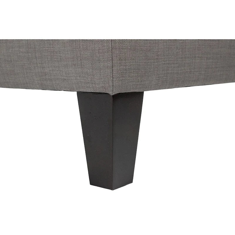 Pouf Madison Squared imbottito con bordino e di dimensioni Oversize