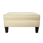 Pouf Madison Squared imbottito con bordino e di dimensioni Oversize