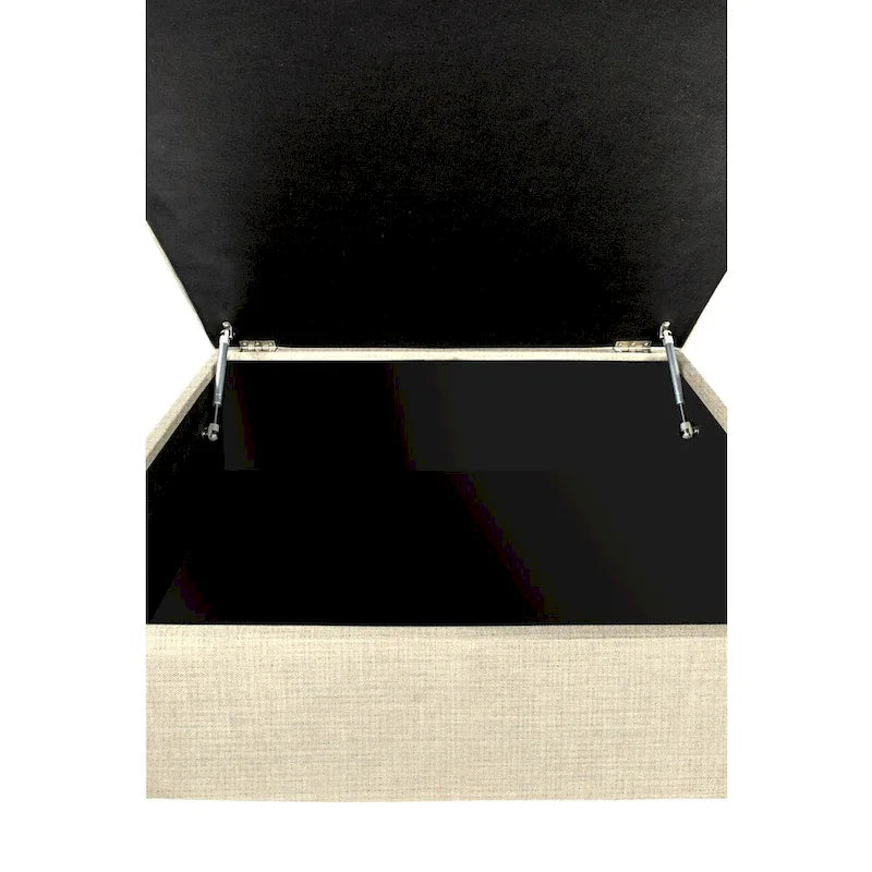 Pouf Madison Squared imbottito con bordino e di dimensioni Oversize
