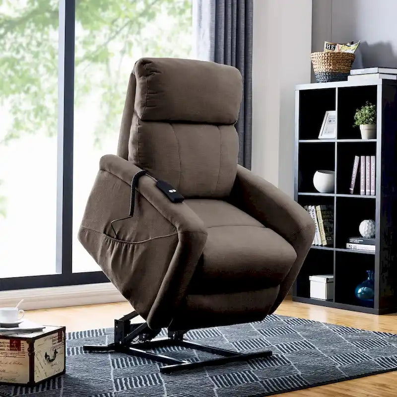  Jessie Brown Chenille Power Recline and Lift Chair