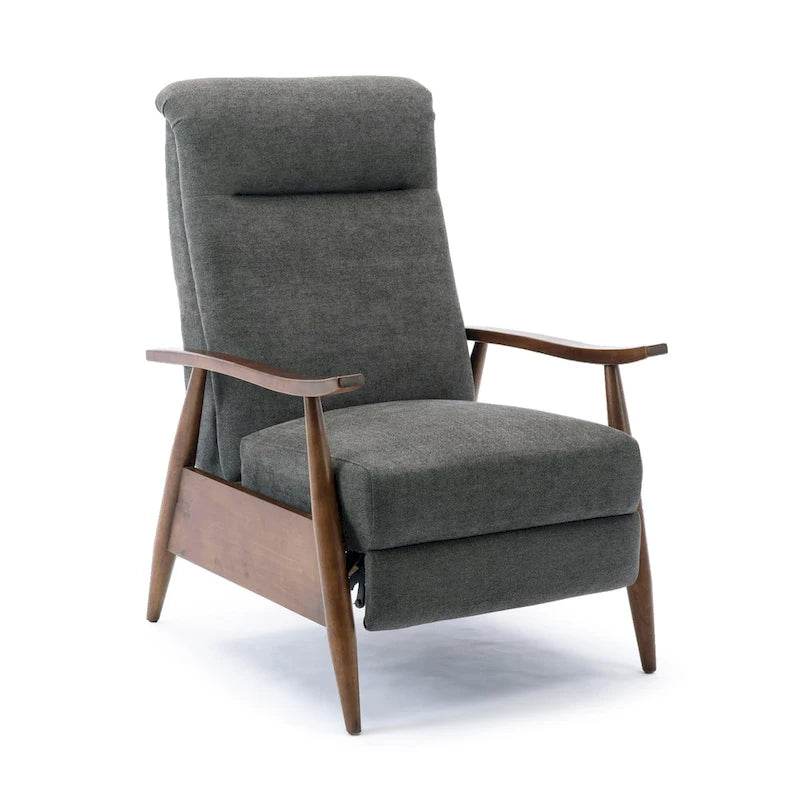 Poltrona reclinabile Sloan Wood con schienale a spinta