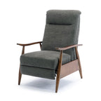 Poltrona reclinabile Sloan Wood con schienale a spinta