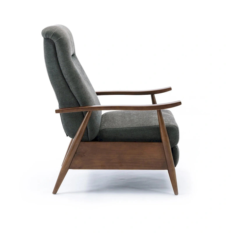 Poltrona reclinabile Sloan Wood con schienale a spinta