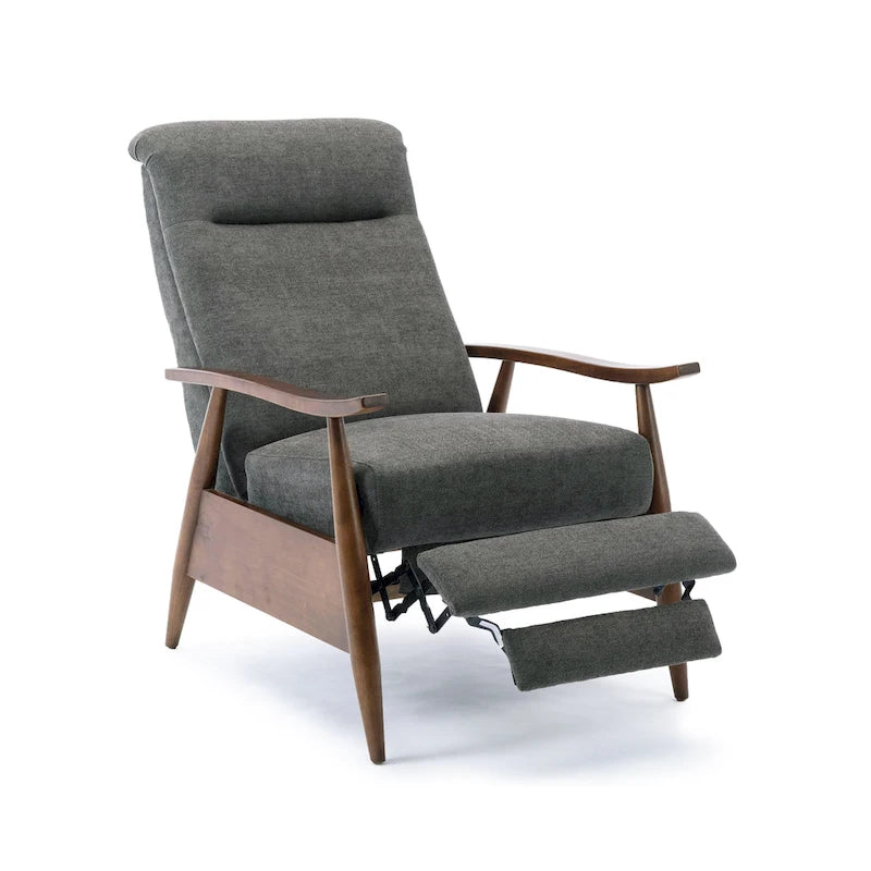 Poltrona reclinabile Sloan Wood con schienale a spinta