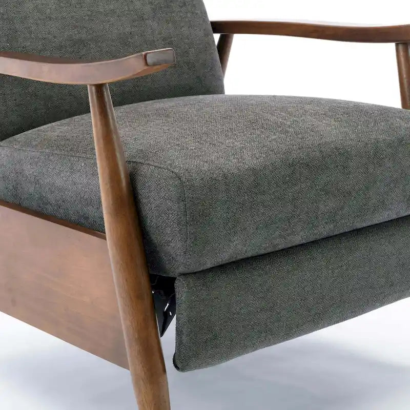 Poltrona reclinabile Sloan Wood con schienale a spinta