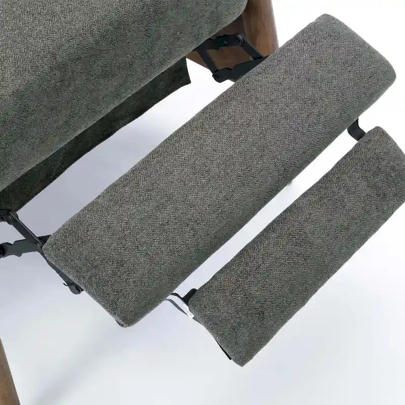Poltrona reclinabile Sloan Wood con schienale a spinta