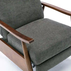 Poltrona reclinabile Sloan Wood con schienale a spinta