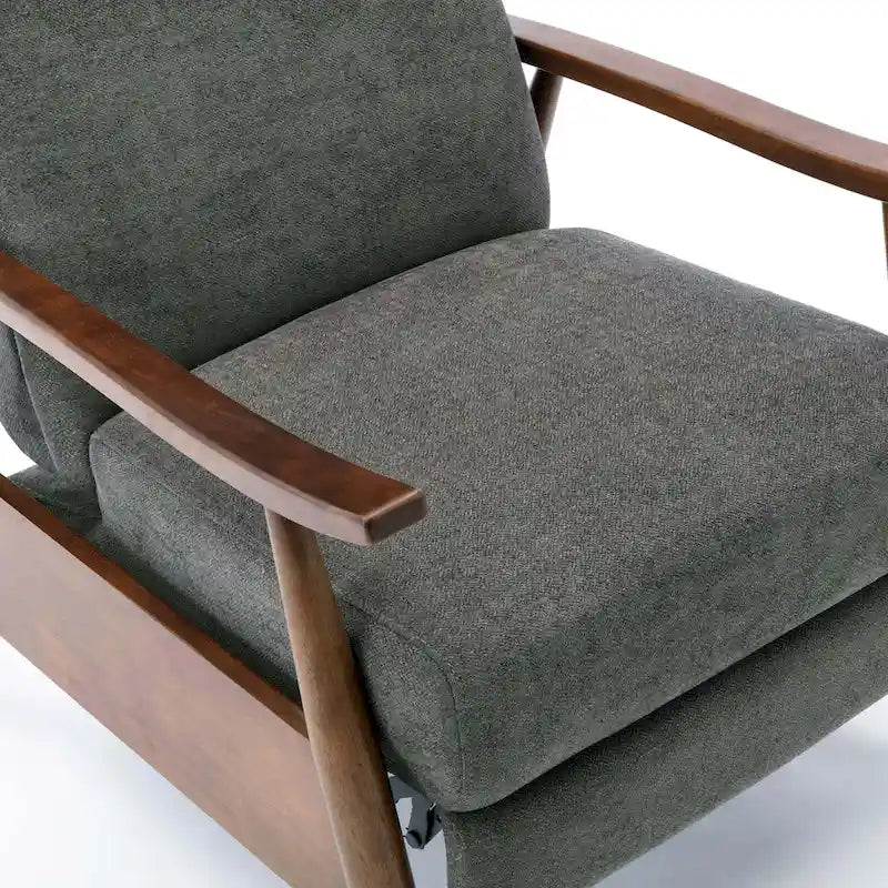 Poltrona reclinabile Sloan Wood con schienale a spinta