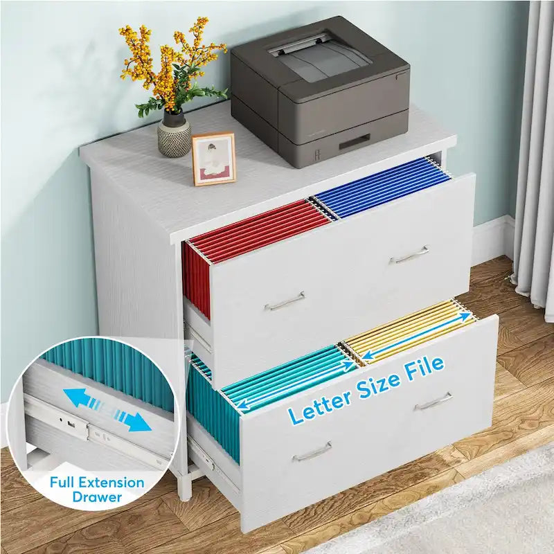 Classificatore orizzontale a 2 cassetti per ufficio domestico, formato Letter