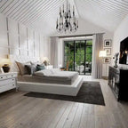 Struttura Letto Matrimoniale/King Size con LED e Testiera Imbottita Arredamento Camera da Letto
