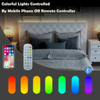 Struttura Letto Matrimoniale/King Size con LED e Testiera Imbottita Arredamento Camera da Letto