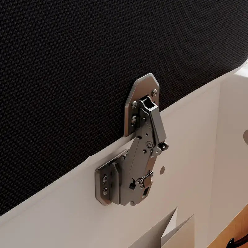 Struttura Letto Matrimoniale/King Size con LED e Testiera Imbottita Arredamento Camera da Letto