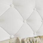 Struttura Letto Matrimoniale/King Size con LED e Testiera Imbottita Arredamento Camera da Letto