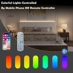 Struttura Letto Matrimoniale/King Size con LED e Testiera Imbottita Arredamento Camera da Letto