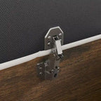 Struttura Letto Matrimoniale/King Size con LED e Testiera Imbottita Arredamento Camera da Letto