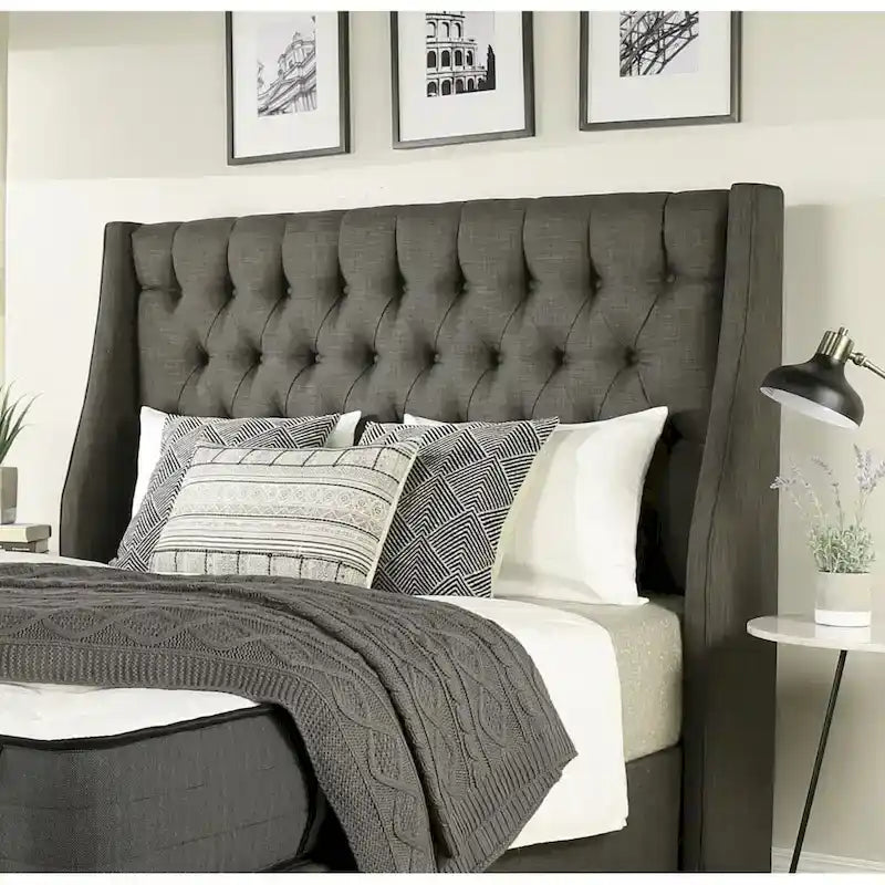 Letto contenitore imbottito a piattaforma Oxford Mammoth con 2 cassetti