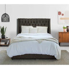 Letto contenitore imbottito a piattaforma Oxford Mammoth con 2 cassetti