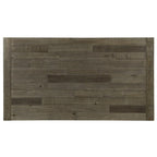 Tavolo da pranzo Prato in legno con finitura bicolore blu e marrone - N/D