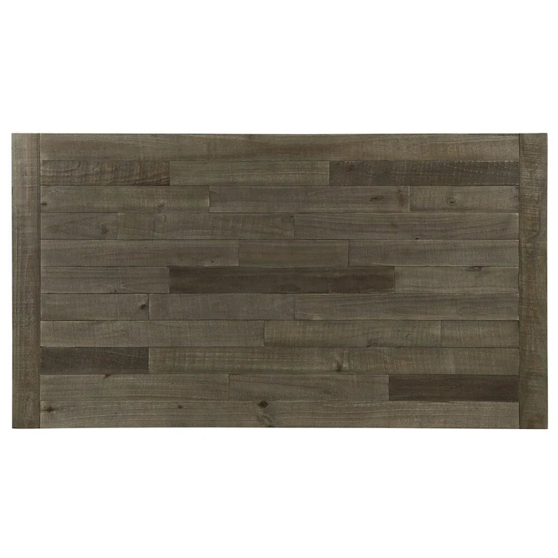 Tavolo da pranzo Prato in legno con finitura bicolore blu e marrone - N/D
