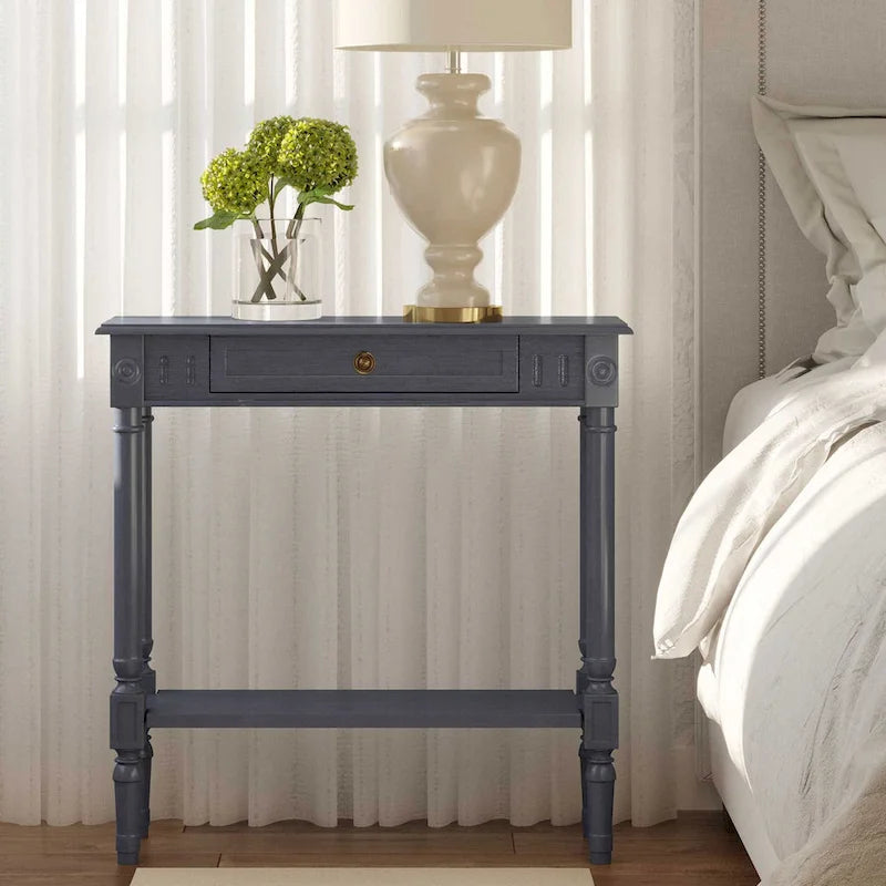 Wood Console Accent Table With Drawer by 