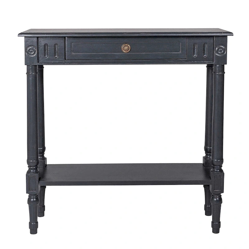 Consolle in legno con cassetto di