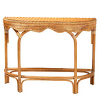 Console in rattan naturale stile bohémien