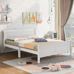 Letto a slitta con struttura in legno singolo/matrimoniale/queen size con pediera