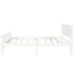 Letto a slitta con struttura in legno singolo/matrimoniale/queen size con pediera