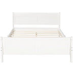 Letto a slitta con struttura in legno singolo/matrimoniale/queen size con pediera