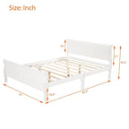 Letto a slitta con struttura in legno singolo/matrimoniale/queen size con pediera