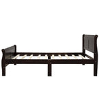 Letto a slitta con struttura in legno singolo/matrimoniale/queen size con pediera