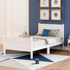 Letto a slitta con struttura in legno singolo/matrimoniale/queen size con pediera