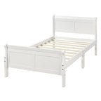 Letto a slitta con struttura in legno singolo/matrimoniale/queen size con pediera